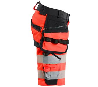 112016485599 Blaklader High Vis Shorts 4-Wege-Stretc High Fis rot schwarz_2.jpg